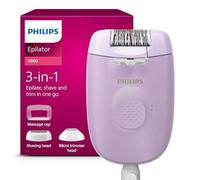 Philips épilateur série 4000 BRE257/00 – filaire, épilation, rasage et tondeuse pour femmes