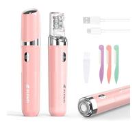 Épilateur pour femme, 2 en 1, épilateur facial pour femme, 2 têtes de rechange, rasoir électrique sans fil, avec lumière LED, épilateur pour visage, aisselles, jambes