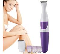 Épilateur Rechargeable pour Femme, 2 en 1, Tondeuse à Cheveux électronique Lavable, Tondeuse pour Ligne de Bikini, Violet