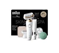 Braun Silk-épil 9 Flex SkinSpa 9-481 3D Or, Blanc