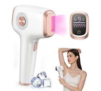 Épilation IPL avec fonction de soin de refroidissement par glace pour femmes permanente, 999 999 flashs dispositif d'épilation IPL indolore White