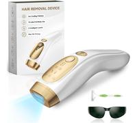 Épilation IPL flashs illimités 9 vitesses Laser refroidissement par glace épilateur électrique indolore pour hommes femmes corps Bikinis intime BLANC