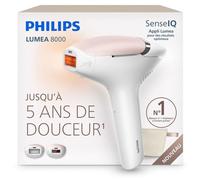Philips Appareil d'épilation IPL Lumea 8000 BRI932/00 SenseIQ SmartPulse Connecté Blanc/Rose