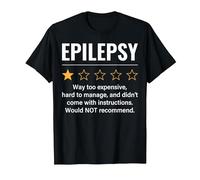 Épilepsie 1 étoile Notation drôle de Sensibilisation à l'épilepsie Épileptique T-Shirt