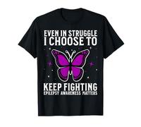 Epilepsy Awareness Products Gifts Fight Epilepsy Warrior T-Shirt