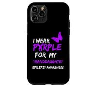 Epilepsy I Wear Purple for My Granddaughter Ribbon Coque pour iPhone 11 Pro
