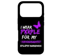 Epilepsy I Wear Purple for My Granddaughter Ribbon Coque pour iPhone 17 Pro