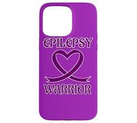 Epilepsy Warrior Purple Heart Ribbon Awareness Coque pour iPhone 15 Pro Max