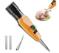 Épileuse portable pour poulets, machine électrique d'épilation des plumes de volaille avec indicateur de niveau de batterie, 13 000 tr/min, plumeuse rapide portative rechargeable pour oies