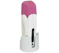 EpilWax - Chauffe Cire Épilation Professionnelle Avec Support - Compatible avec Cartouches Roll-On 100 ml EpilWax - Gamme Solo Rose/Blanc
