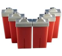 EpilWax - Roll On Cire Epilation à la Rose - Pour le Visage - Facile à étaler et à Retirer - Lot de 6 Recharges/Cartouches - 100 ml