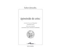 Epiménide de Crète - Hubert Demoulin - Encre Marine - broché - Etude