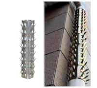 Épines anti-grimpantes clôture de sécurité pour gouttières Couverture de médiators pour épines grimpantes de tuyaux de drainage Doré 80 mm