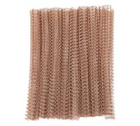Épines de liaison en fil de 100 pouces, 9/16 pouces, capacité de 120 feuilles, spirale, Double boucle, fils à double boucle, peigne, épines de liaison (Or Rose)