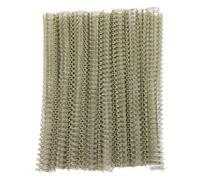 Épines de liaison en fil de 100 pouces, 9/16 pouces, capacité de 120 feuilles, spirale, Double boucle, fils à double boucle, peigne, épines de liaison (Or clair)