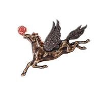 Épingle à cheval du zodiaque symbolique en métal robuste accessoire pour toute l'année, style festif, accessoire tendance, One Size, Comme décrit