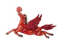 Épingle à cheval du zodiaque symbolique en métal robuste accessoire pour toute l'année, style festif, accessoire tendance, taille unique, Comme décrit