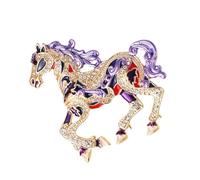 Épingle à cheval en alliage robuste - Accessoire polyvalent pour décoration d'écharpe ou de sac, taille unique, Comme décrit