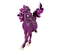 Épingle à cheval en cristal étincelant en alliage léger parfait pour les accessoires de tenue de soirée, accessoire de tenue professionnelle en cristal, taille unique, Comme décrit