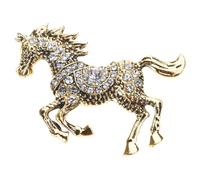Épingle à cheval en scintillant, modèles émaillés faits à la main, accessoire léger pour un usage quotidien, bijoux de cheval élégants