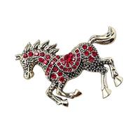 Épingle à cheval en scintillant, modèles émaillés faits à la main, accessoire léger pour un usage quotidien, bijoux de cheval élégants