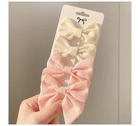 Épingle À Cheveux 4pcs / set mignon coton léopard imprimé bowknot pinces de cheveux for femmes barrettes coffty coiffins coiffes de chapeaux de coiffure accessoires de cheveux Épingle À Cheveux Mariag