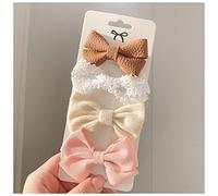 Épingle À Cheveux 4pcs / set mignon coton léopard imprimé bowknot pinces de cheveux for femmes barrettes coffty coiffins coiffes de chapeaux de coiffure accessoires de cheveux Épingle À Cheveux Mariag