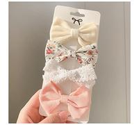 Épingle À Cheveux 4pcs / set mignon coton léopard imprimé bowknot pinces de cheveux for femmes barrettes coffty coiffins coiffes de chapeaux de coiffure accessoires de cheveux Épingle À Cheveux Mariag