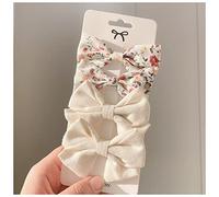 Épingle À Cheveux 4pcs / set mignon coton léopard imprimé bowknot pinces de cheveux for femmes barrettes coffty coiffins coiffes de chapeaux de coiffure accessoires de cheveux Épingle À Cheveux Mariag