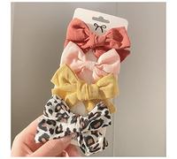 Épingle À Cheveux 4pcs / set mignon coton léopard imprimé bowknot pinces de cheveux for femmes barrettes coffty coiffins coiffes de chapeaux de coiffure accessoires de cheveux Épingle À Cheveux Mariag