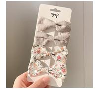 Épingle À Cheveux 4pcs / set mignon coton léopard imprimé bowknot pinces de cheveux for femmes barrettes coffty coiffins coiffes de chapeaux de coiffure accessoires de cheveux Épingle À Cheveux Mariag