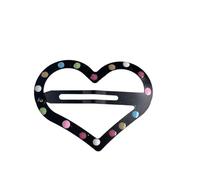 Épingle à cheveux à pois colorés pour adolescente fille photographie pince à cheveux pour tresses plusieurs formes au choix