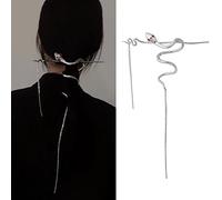 Épingle à cheveux à pompon en forme de serpent torsadé de tempérament, nouvelles épingles à cheveux de chinois, accessoires de mariage pour femmes, longues barrettes délicates en forme de