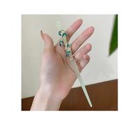 Épingle à cheveux Branches dorées feuilles de Jade épingle à cheveux tête de boule épingle à cheveux Simple bambou noeud accessoires Style ancien épingle à cheveux Hosta pince à cheveux Carte d'émissi
