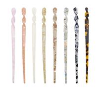 Épingle à cheveux chinoise, accessoires for cheveux chinois, 8 pièces bâtons de cheveux en acétate baguettes de cheveux vintage épingles à cheveux rétro baguettes de cheveux chinoises coiffure