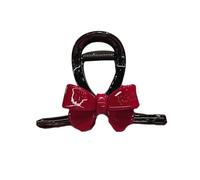 Épingle à cheveux classique en forme de nœud avec construction en acétate 8 cm Prise douce Disponible en 3 couleurs optionnelles Coiffe avec nœud