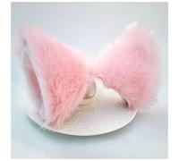 Épingle À Cheveux Couleur unie Mignon imitation animal chat chat longue fourrure Forme Coiffure Clip Halloween Party Headwear Grossiste en gros Épingle À Cheveux Mariage(Pink)