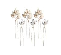 Épingle à Cheveux de Mariée en Cristal, Alliage, 6pcs, Ambiance Noël | Pince Chignon pour Cheveux Mariage, Accessoire Cheveux pour Mariage, Décorative et Facile à Utiliser