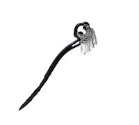 Épingle à cheveux de style ancien frange croissant de lune pince à cheveux style chinois pince à cheveux en bois Hanfu