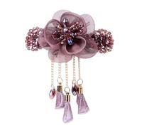Épingle à cheveux élégante avec fleur de style traditionnel chinois - Belle pince à cheveux pour médias ou cheveux longs