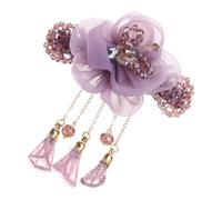 Épingle à cheveux élégante avec fleur de style traditionnel chinois - Belle pince à cheveux pour médias ou cheveux longs