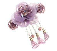 Épingle à cheveux élégante avec fleur de style traditionnel chinois - Belle pince à cheveux pour médias ou cheveux longs