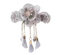 Épingle à cheveux élégante avec fleur de style traditionnel chinois - Belle pince à cheveux pour médias ou cheveux longs