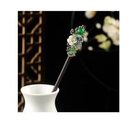 Épingle à cheveux élégante avec pompon - Accessoires de bijoux de cheveux chinois rétro - Pinces à cheveux pour cheveux épais (01)