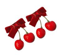 Épingle à cheveux élégante et confortable en maille rouge pour femmes filles automne hiver accessoire de mode pour un usage quotidien épingles à cheveux décoratives d'automne multi-usages