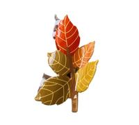 Épingle à cheveux en acrylique en forme de feuille d'érable - Écureuil - Épingle à cheveux en alpaga - Pince arrière - Tête d'arbre - Requin - H2E3 - Clip - Animal