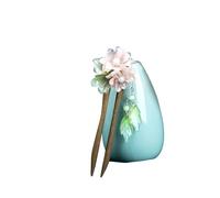Épingle à cheveux en bois de santal en forme de U, accessoire for cheveux, nouvelle épingle à cheveux Hanfu chinoise avec cheveux enroulés et style rétro simple(Color 05)