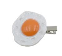 Épingle à cheveux en forme de cœur Sunny Side Up, accessoire de cheveux en résine légère pour femmes et filles, pince à cheveux en forme d ' œufs frits en forme de cœur, pince à œufs créative