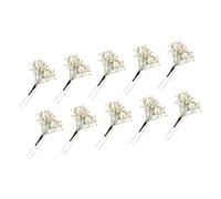 Épingle à cheveux en forme de fleur éternelle avec perles exquises, parfaites pour des rassemblements élégants