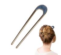 Épingle à cheveux en forme de U avec disque court | Accessoires de coiffure en forme de U | Bâtonnets à cheveux vintage de style français pour femmes, adultes, hommes, âges